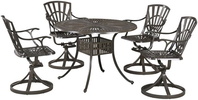 homestyles® Largo 5-Piece Taupe Dining Set with Swivel Chairs-0