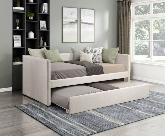 Homelegance® Trudy Beige Youth Twin Daybed with Trundle-1