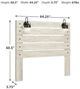 Signature Design by Ashley® Cambeck Whitewash Queen Panel Headboard-4