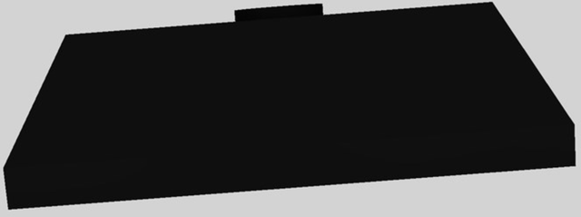 Vent-A-Hood® 42" Black Wall Mounted Liner Insert-0