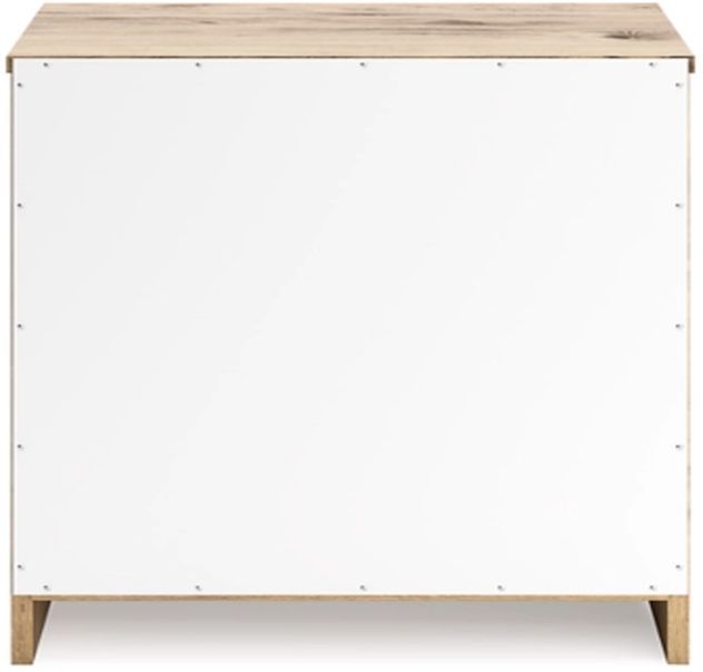 Signature Design by Ashley® Larstin Golden Rustic One Drawer Nightstand-4