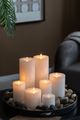 A & B Home 2-Piece White 8" Unscented Soy Wax Candle Set-4