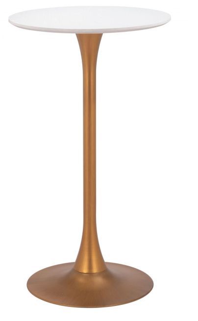Zuo® Modern Auray White/Gold Bar Table-1