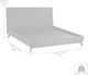 Armen Living Carnaby Black Brushed Queen Platform Simple Bed-2