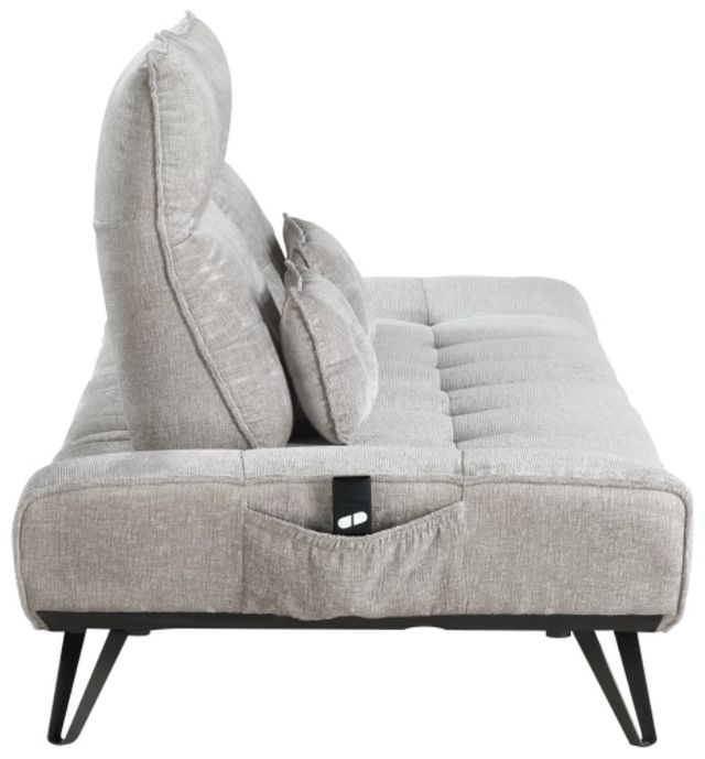 Homelegance® Quonsett Light Gray Sofa with Power Adjustable Seat Depth and Manual Adjustable Headrests-3