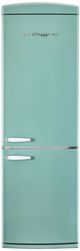 Unique® Appliances Classic Retro 24" 11.7 Cu. Ft. Ocean Mist Turquoise Counter Depth Bottom Freezer Refrigerator-0