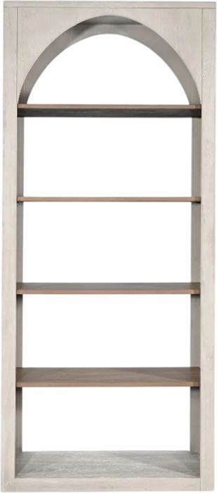 Sunny Designs™ Arch / Accents Light Gray/Wheat Bookcase-2