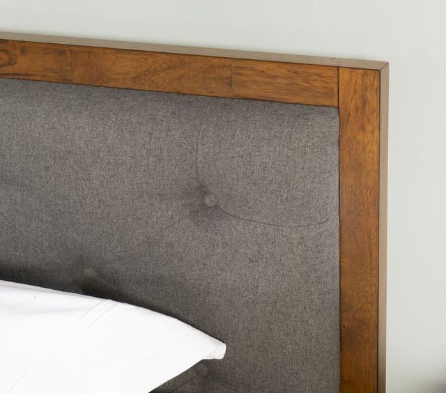Linon Kit Gray/Walnut King Panel Bed-3