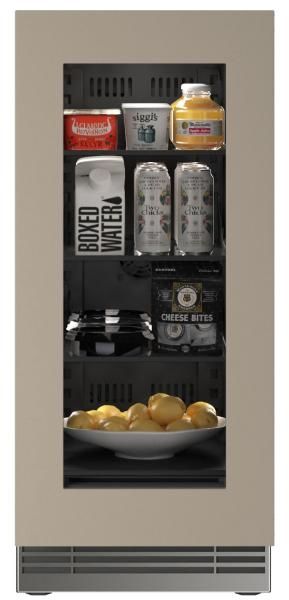 U-Line®  Home Collection 15" 2.8 Cu. Ft. Panel Ready Refrigerator with Glass Door-1
