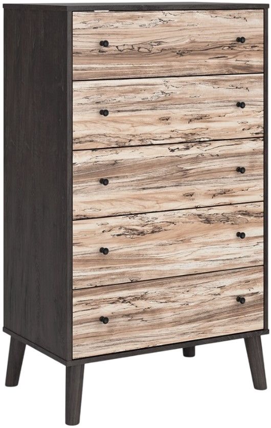 Signature Design by Ashley® Piperton Brown/Dark Charcoal Chest of Drawer-0