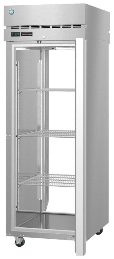 Hoshizaki Steelheart® 28" 24.2 Cu. Ft. Stainless Steel Single Section Pass Thru Upright Freezer with Full Glass Doors and Lock-2