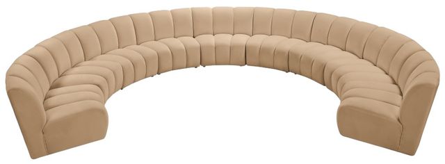 Meridian Furniture Infinity 9-Piece Camel Modular Sectional-3