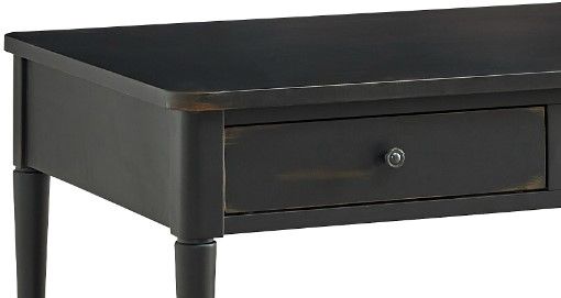 Null Furniture Expressions Rubbed Black Rectangular Cocktail Table -1