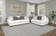 Furniture of America® Hyde Park Gray Loveseat with Pillows-1