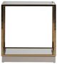Michael Amini® Savannah Breeze Glass Top End Table with Bright Gold Base-2