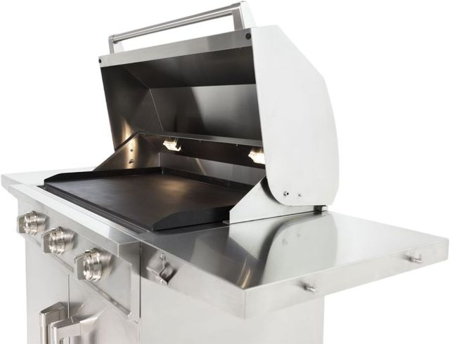 Induction Hardware 36" Stainless Steel Outdoor Built-In Induction Griddle with Cart-2