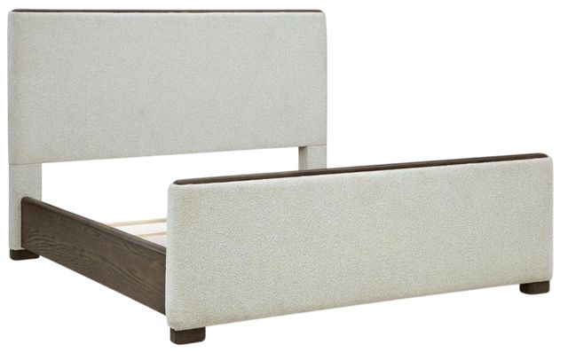 Signature Design by Ashley® Darimore Burnished Brown California King Upholstered Panel Bed-2