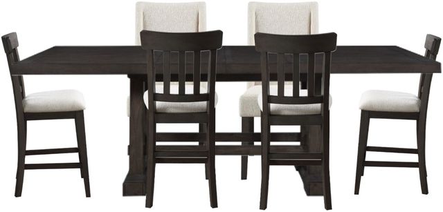 Steve Silver Co. Napa 7-Piece Beige/Dusky Cedar Dining Set-0