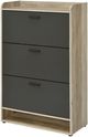 Coaster® Denia Antique Pine/Gray 3-Tier Shoe Storage Cabinet-3