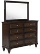 Coaster® Andover Dark Oak Mirror-2