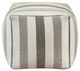 Homelegance® Easley Beige/Brown/Gray Square Pouf-2