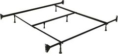 Beaudoin Black Queen Specialized Bed Frame for Headboard and Footboard