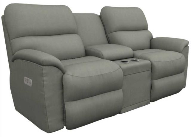 La-Z-Boy® Brooks Shadow Power Reclining Loveseat with Console, Headrest, and Lumbar-0