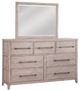 American WoodCrafters Aurora 5-Piece White Wash King Panel Bedroom Set-2