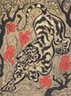 Stylecraft Tiger with Red Flowers Wall Art-2