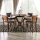 Furniture of America® Marina 5-Piece Walnut Dining Table Set-1