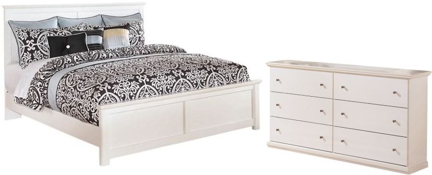 Bostwick Shoals Panel Bed - White Bostwick Shoals Panel Bed - White