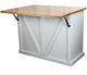 American Heartland Manufacturing Rustic Shutter Door Kitchen Island with Flip-Up Top-3