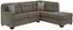 Signature Design by Ashley® Mahoney 2-Piece Chocolate Right-Arm Facing Sectional and Chaise-0