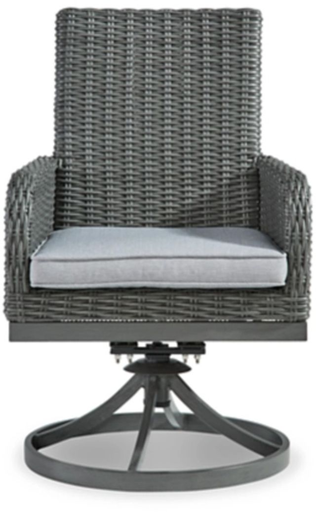 Signature Design by Ashley® Elite Park Gray Swivel Chair with Cushion-1