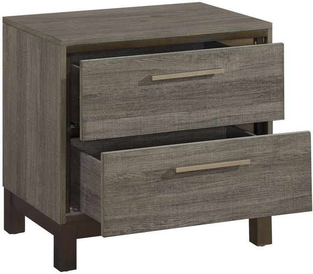 Homelegance® Vestavia Antique Gray/Dark Brown Nightstand-3