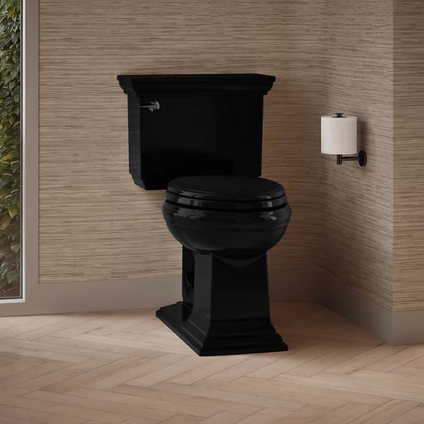 KOHLER® Memoirs® Black Elongated Toilet Bowl-2