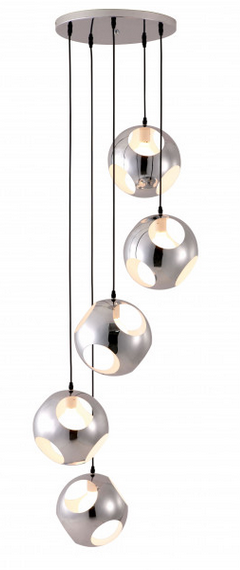 Zuo® Modern Meteor Shower Chrome Ceiling Lamp-1