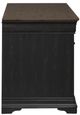 Liberty Furniture Meritage Aged Charcoal/Caramel Junior Executive Credenza-2