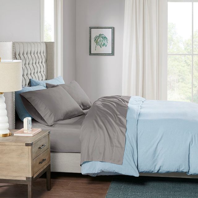Olliix by Sleep Philosophy Grey King 300 Thread Count Liquid Cotton Sheet Set-3