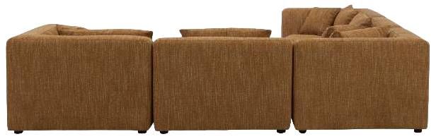Moe's Home Collection Lowtide Classic 5-Piece Amber Glow L-Shaped Modular Sectional-2