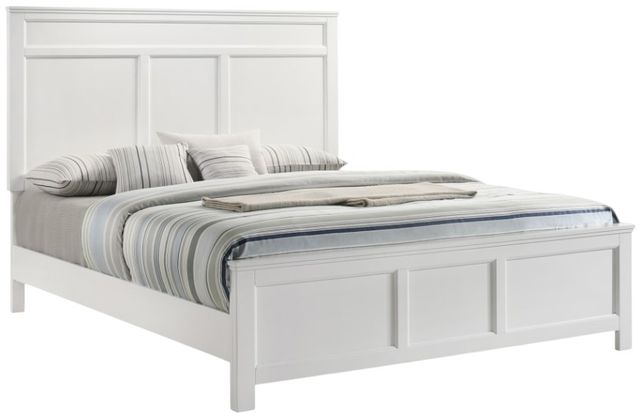 New Classic® Home Furnishings Andover 4-Piece White California King Bedroom Set-2