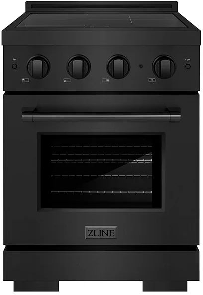 ZLINE Paramount 24" Black Stainless Steel Pro Style Induction Range-0
