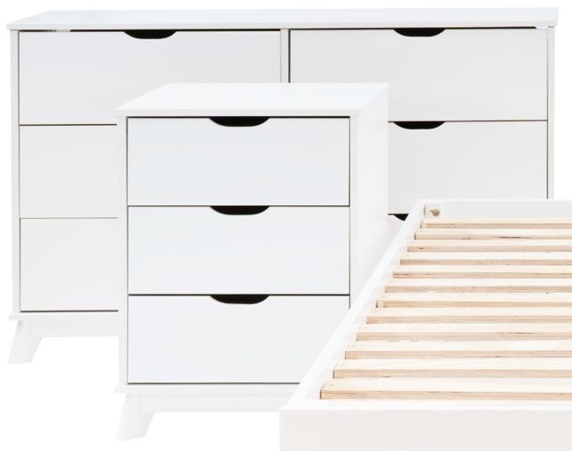 Powell® Portix 4-Piece White Twin Simple Bedroom Set-2