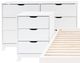 Powell® Portix 4-Piece White Twin Simple Bedroom Set-2