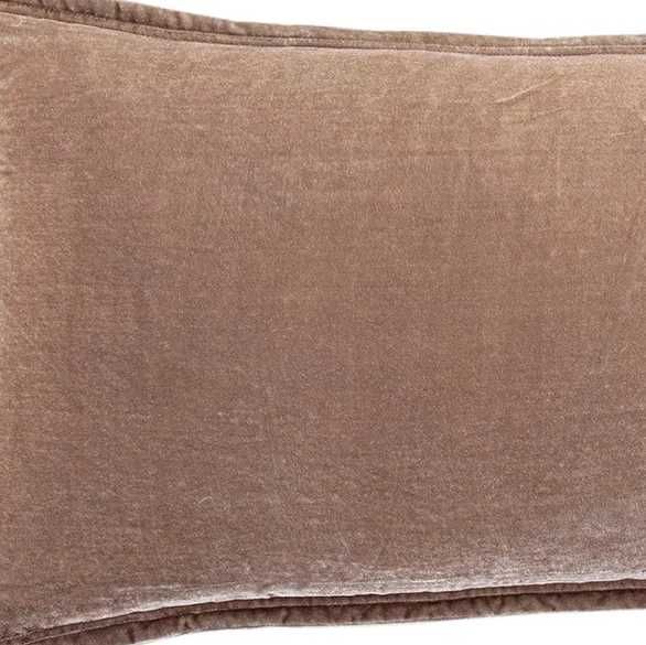 HiEnd Accents Stella Dusty Rose Faux Silk Velvet Long Lumbar Pillow-1