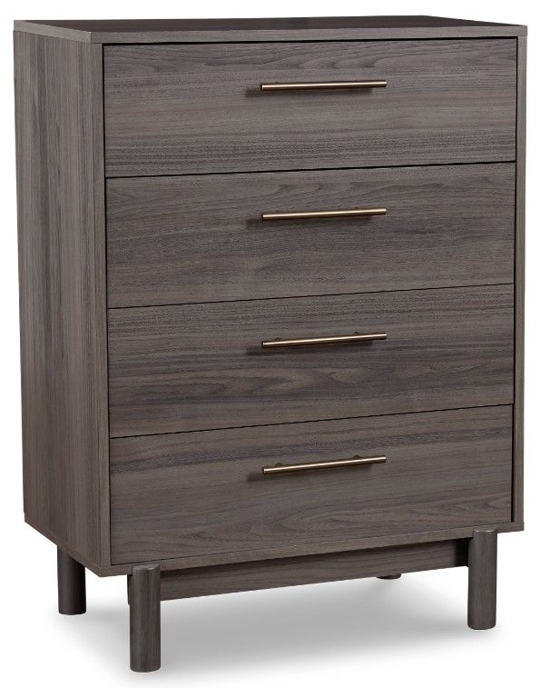 Signature Design by Ashley® Brymont 4-Piece Dark Gray Queen Panel Headboard Bedroom Set-3