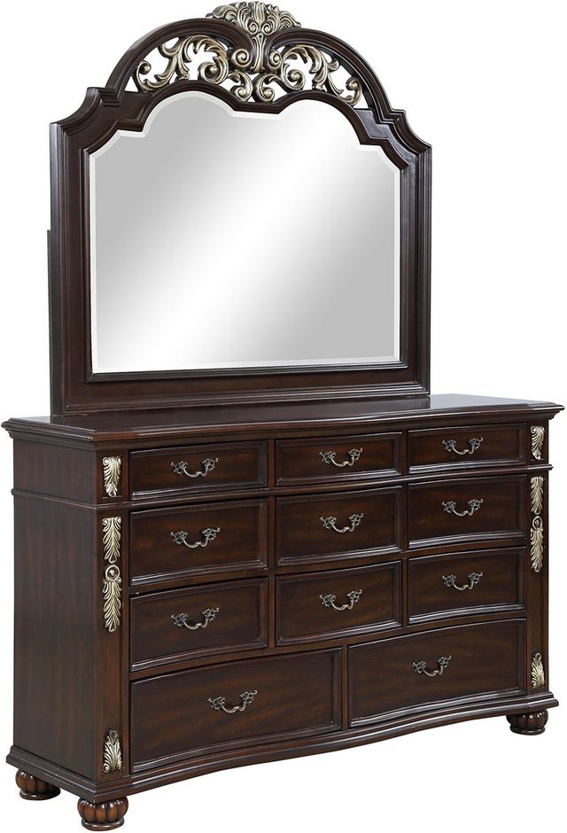 New Classic® Home Furnishings Maximus Madeira 5-Piece Queen Bedroom Set with Two Nightstands-2
