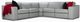 Jaymar Vanda Parallele 33 4 Piece Illusion Steel Gr. 30 Sectional-2