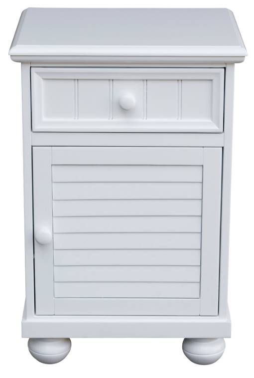 Cottage Creek Furniture Beachfront White Nightstand-1