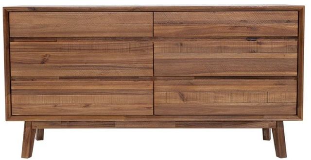 LH Home Gia Warm Pecan 6-Drawer Dresser-0